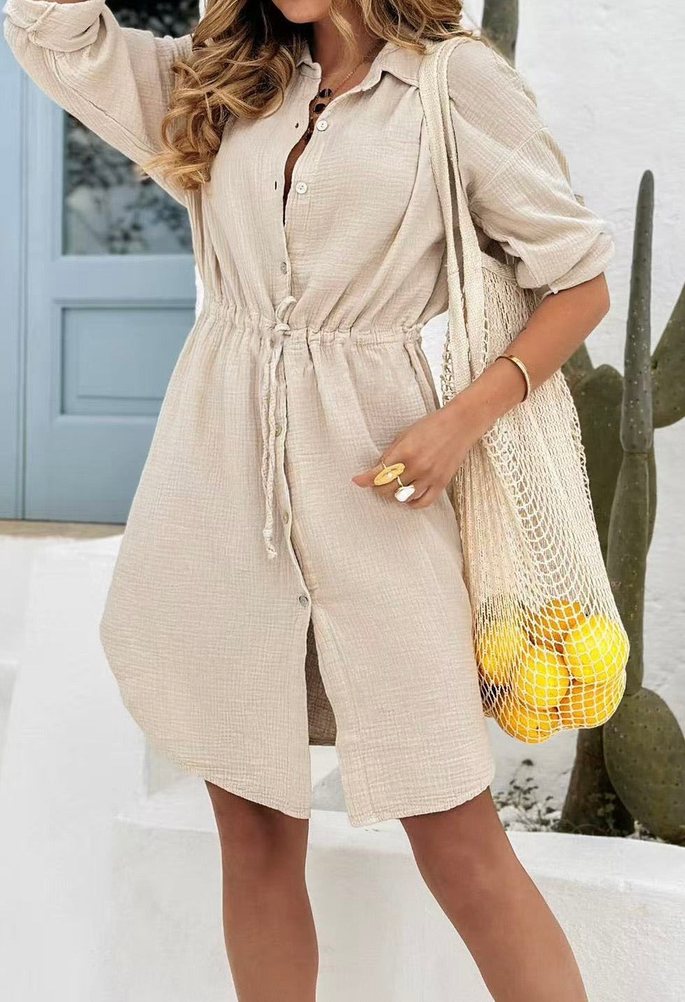 Musselin-Kleid / Hemd