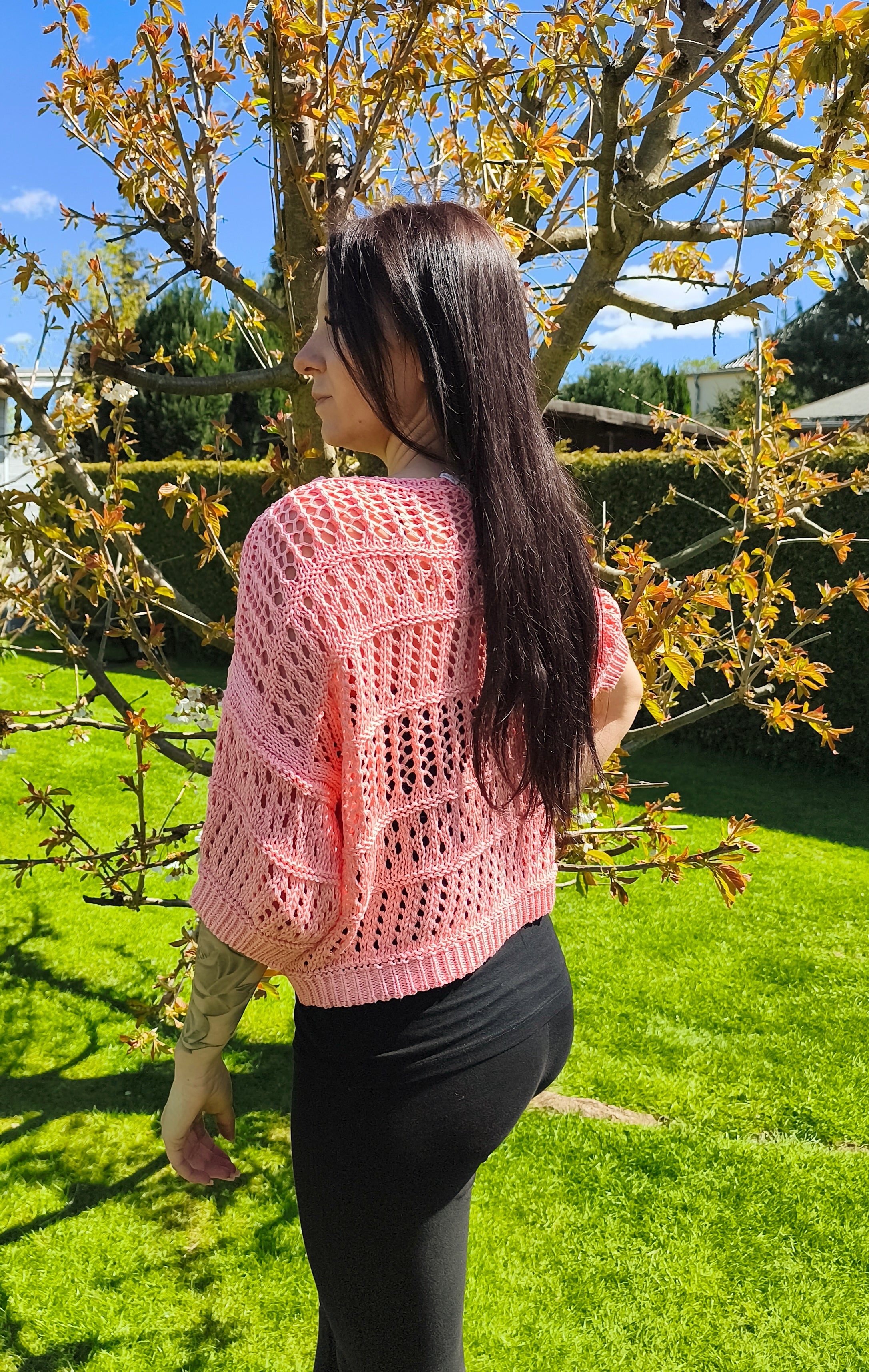 Strickjacke Kurzärmlig
