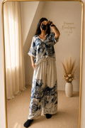 Seidenhose Dora blau - Einzelstück
