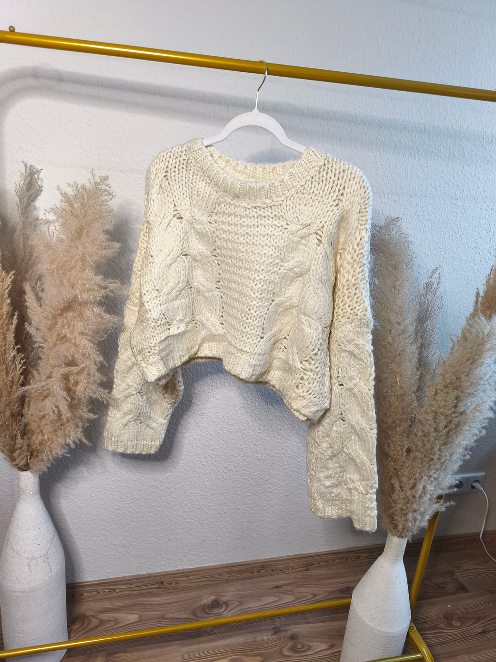 Emilia Pullover mit Zopfmuster - versch. Farben