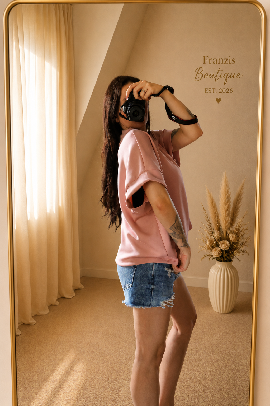 Butterstoff T-Shirt Rose