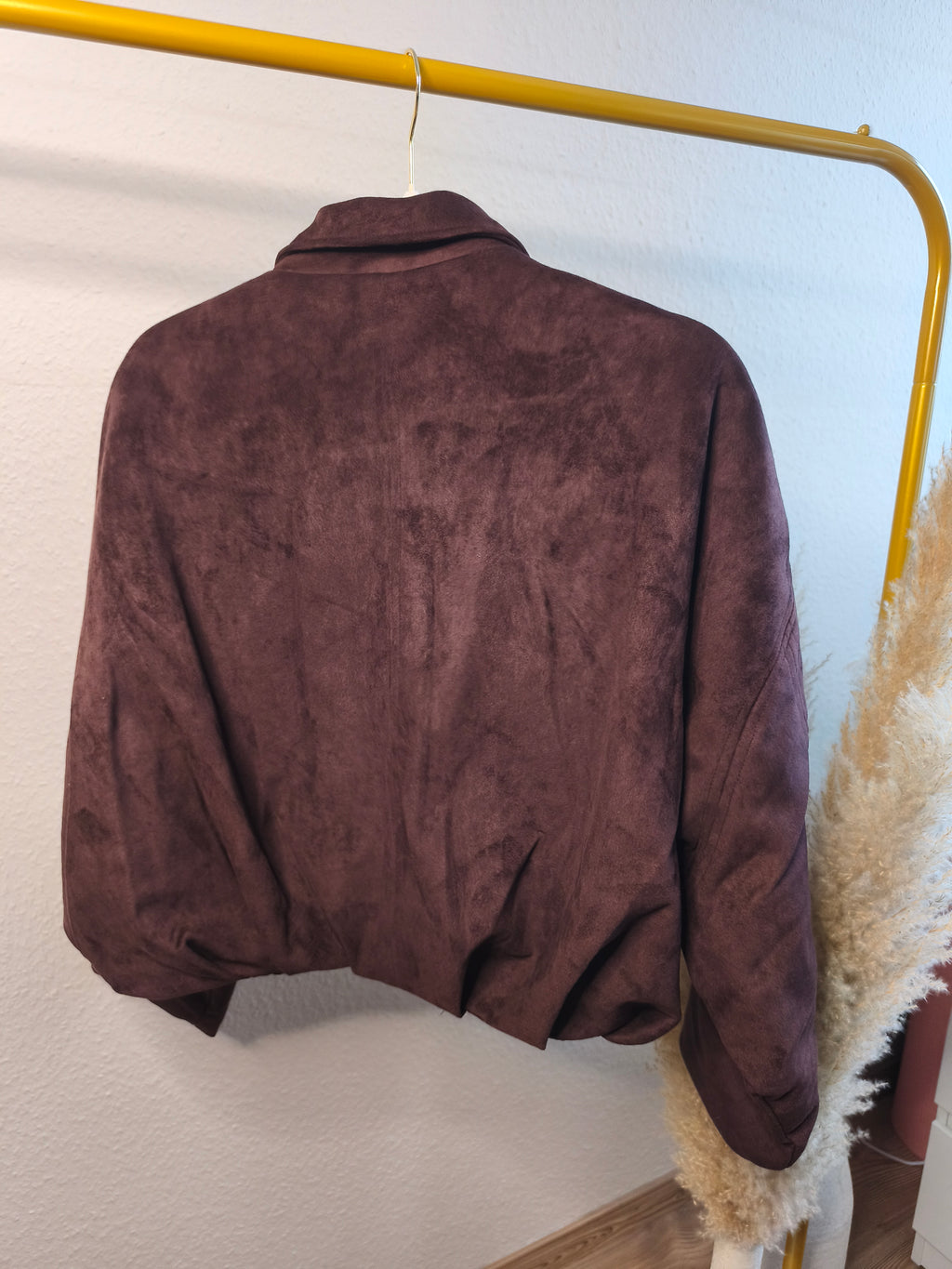 Wildlederoptik Ballon Jacke - Frieda
