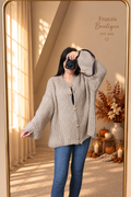 Oversize Cardigan Anker Taupe