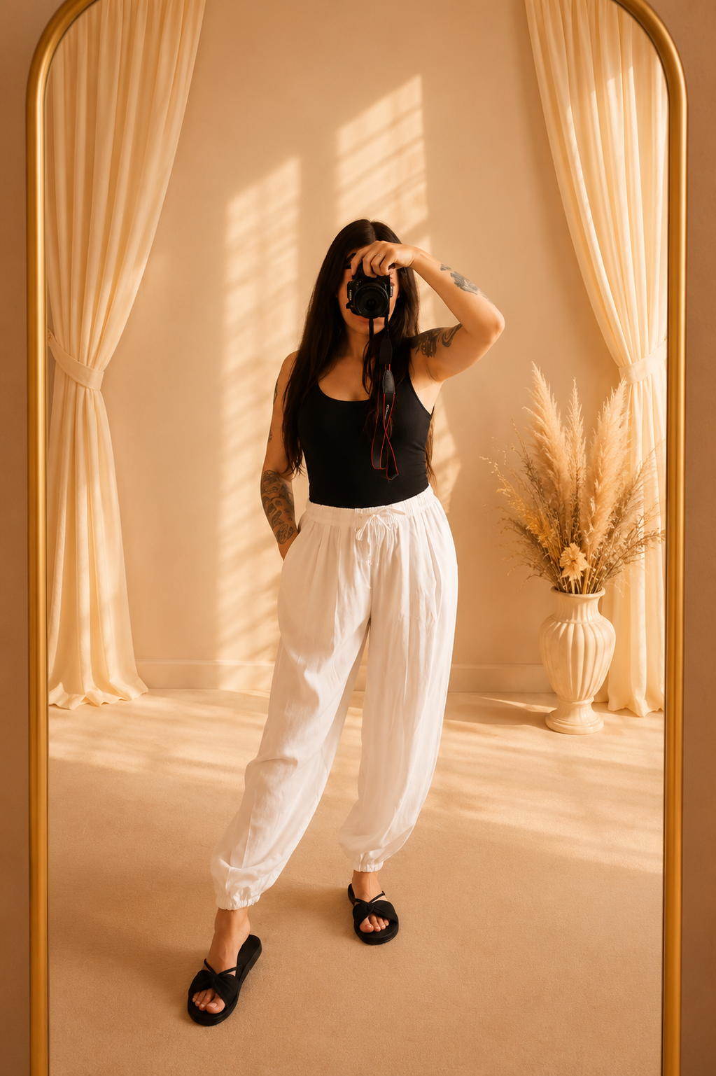 Leichte Hose mit Bund