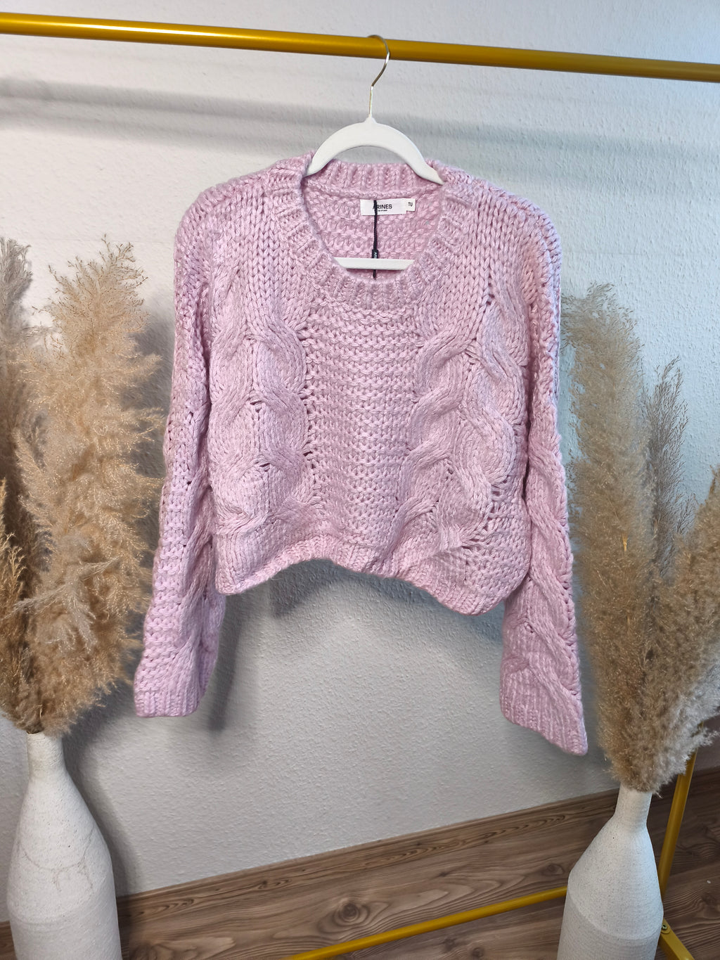 Emilia Pullover mit Zopfmuster - versch. Farben
