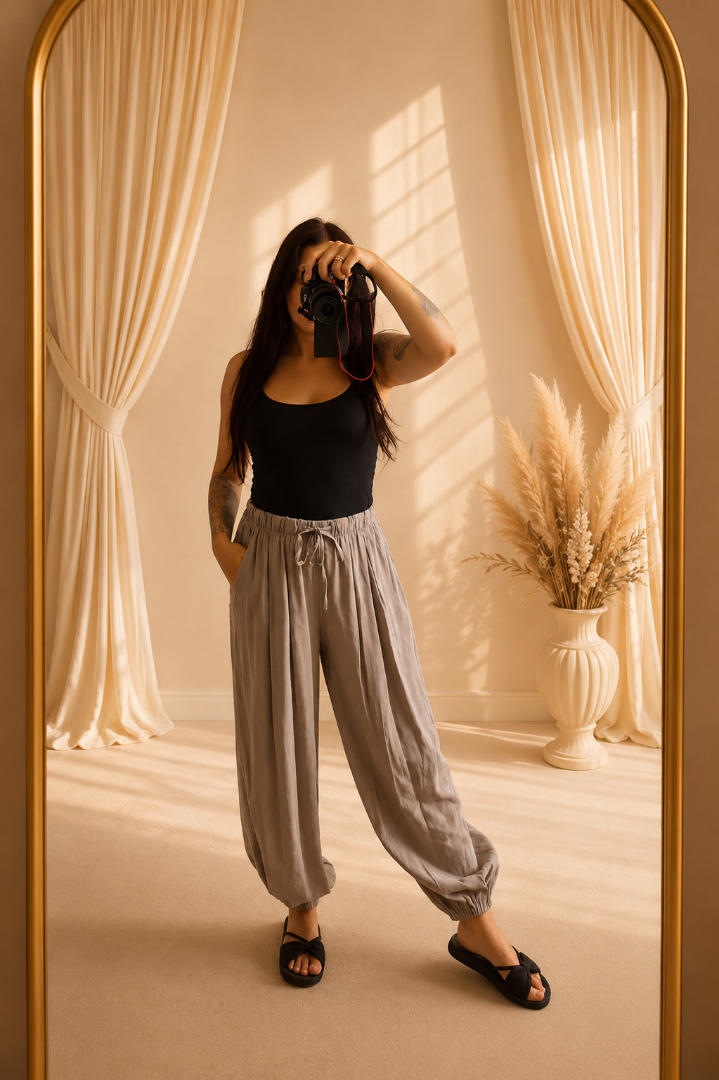 Leichte Hose mit Bund