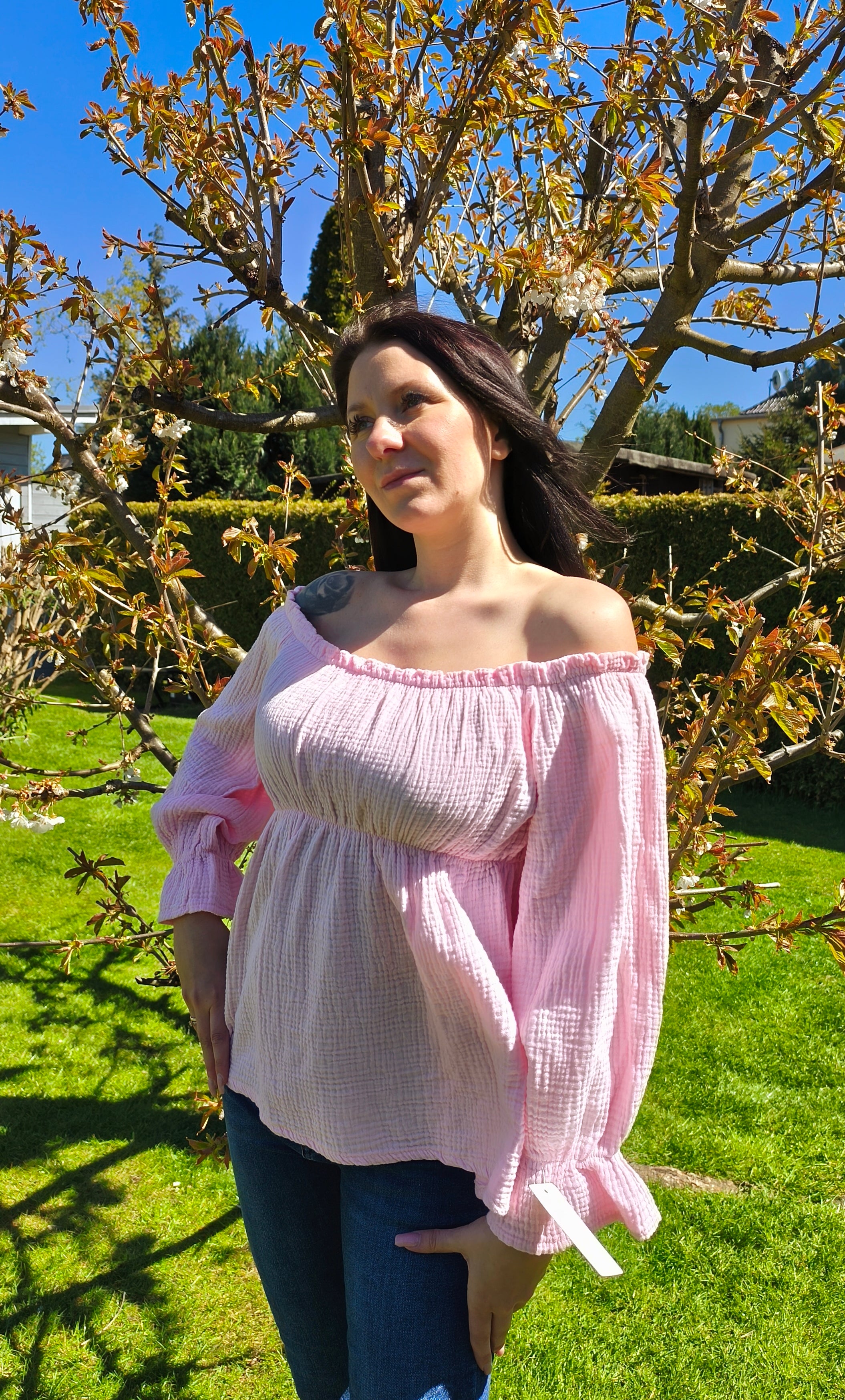 Musselin Langarmshirt Mimi