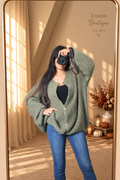 Oversize Cardigan Anker Olive