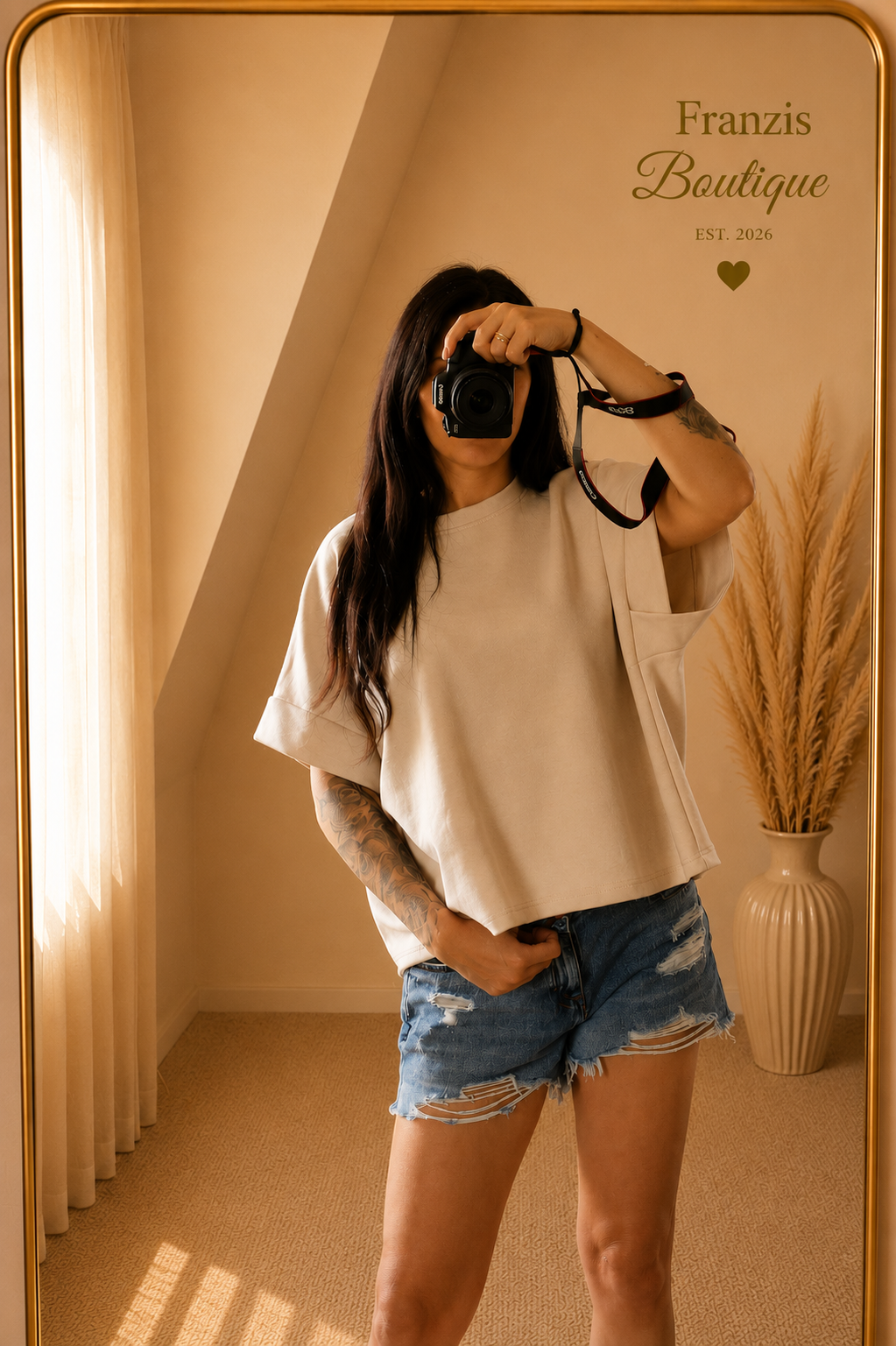 Butterstoff T-Shirt Beige