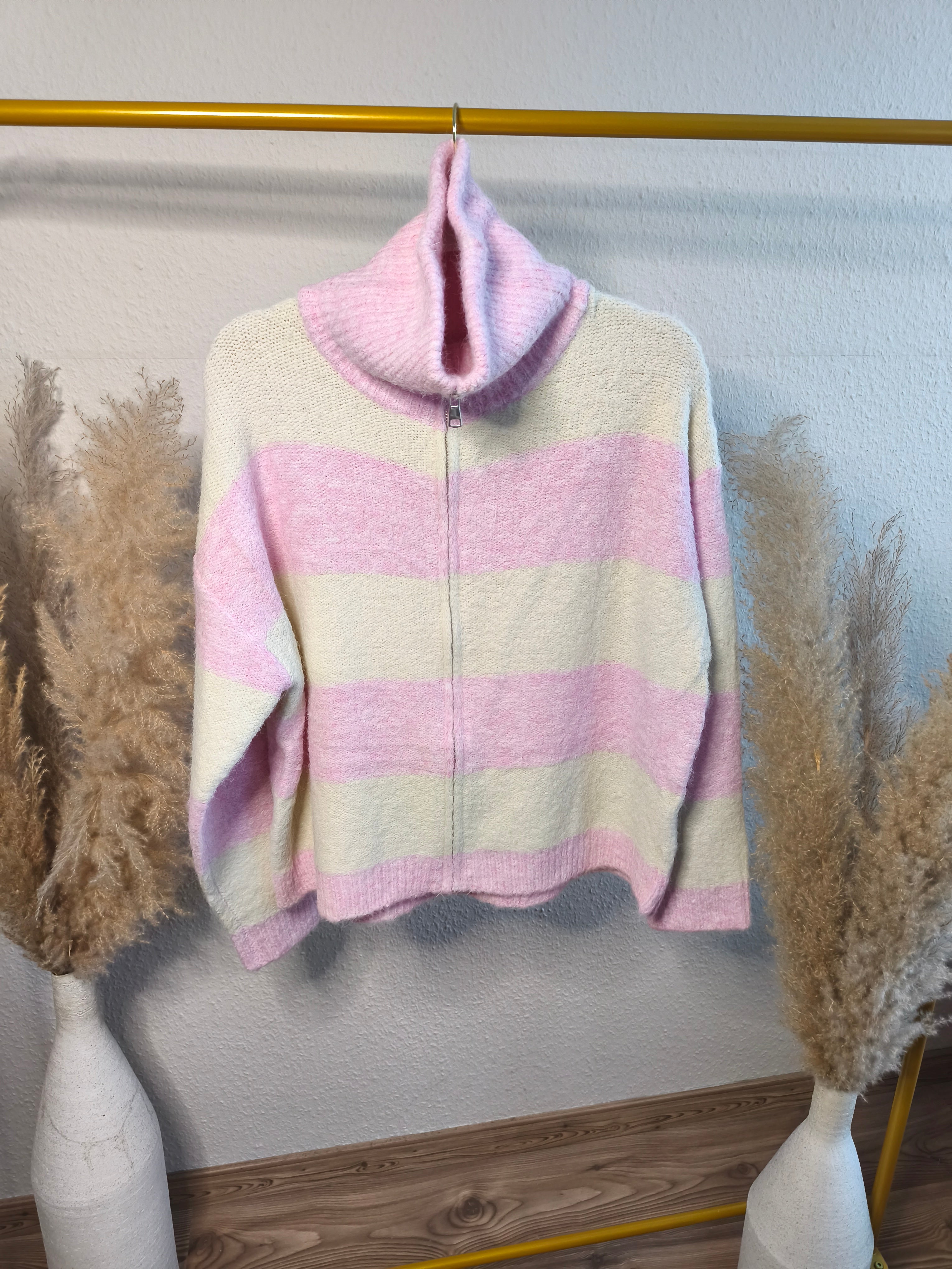 Zipperjacke Linda Rosa / Creme
