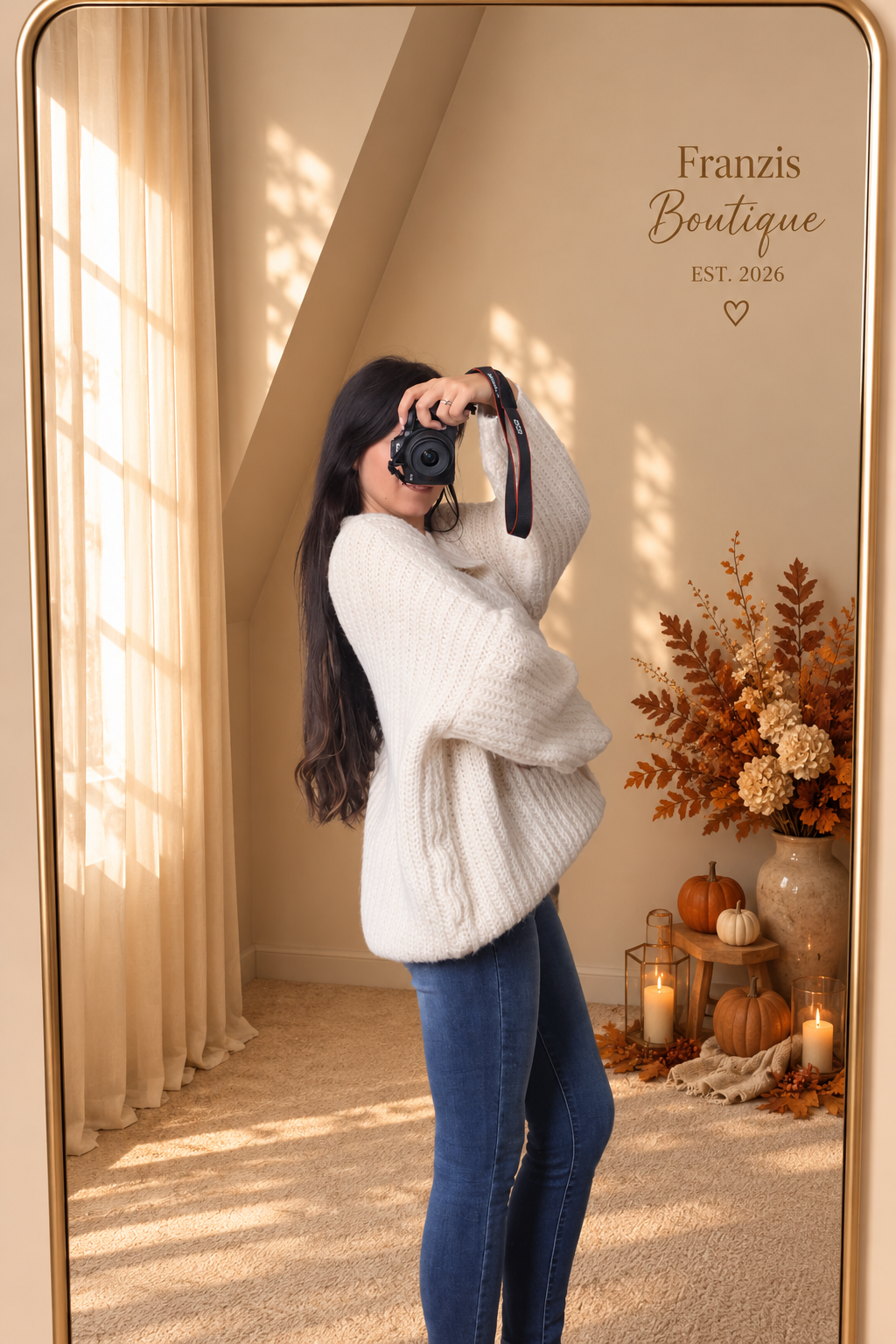 Oversize Cardigan Anker Beige