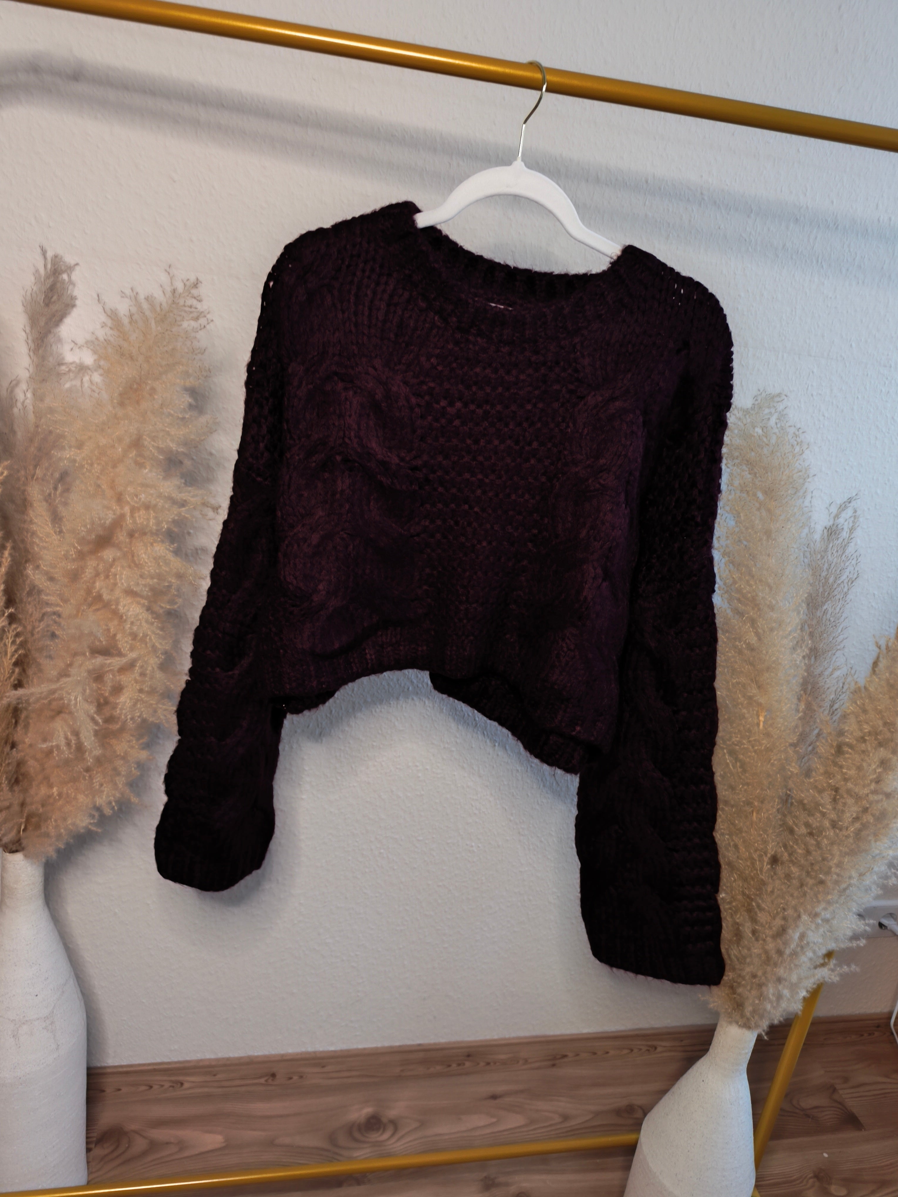 Emilia Pullover mit Zopfmuster - versch. Farben