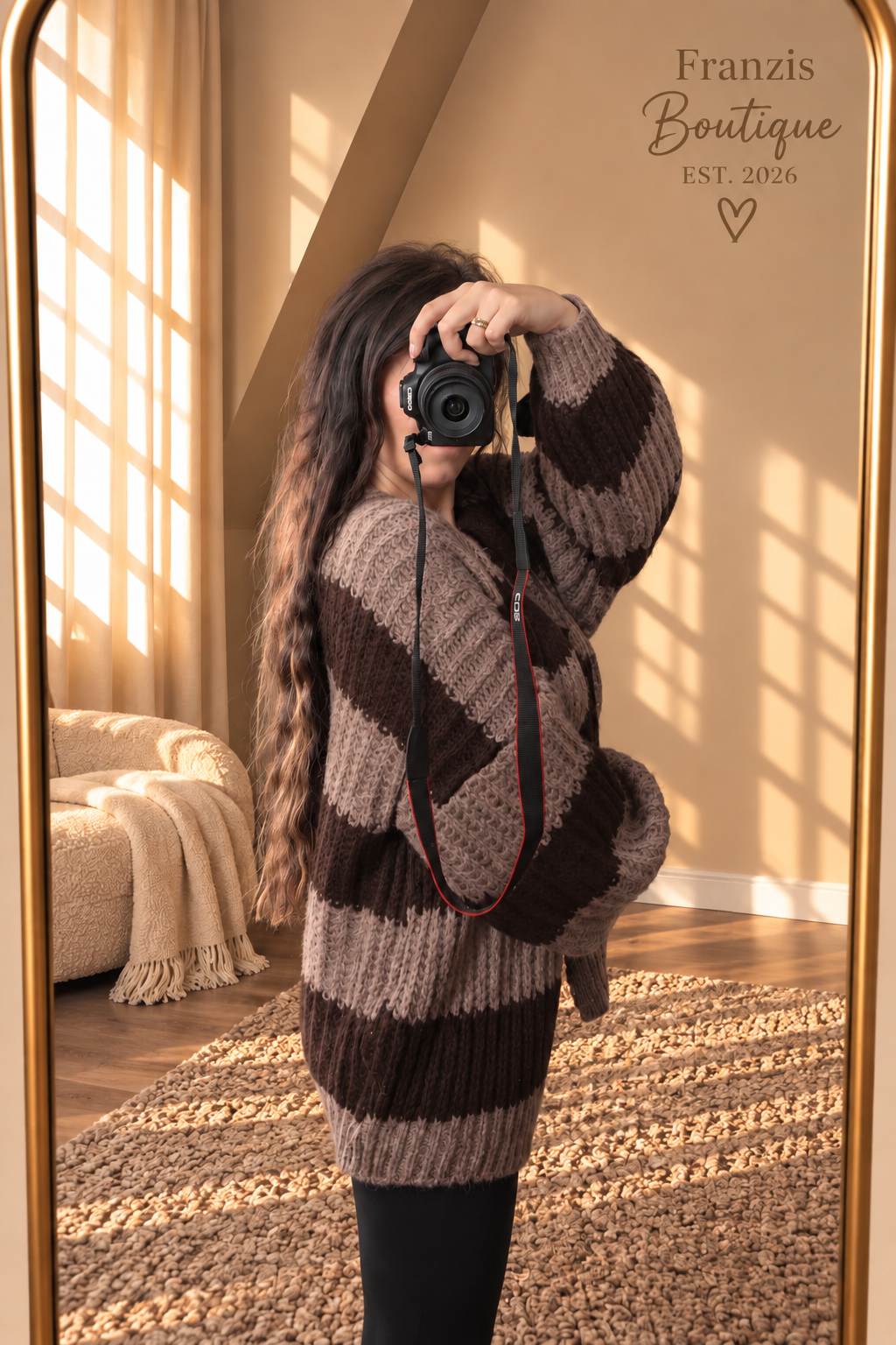 Strickjacke Lui Braun